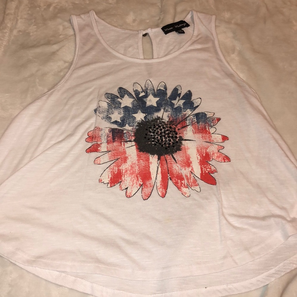 Flag sunflower tank top